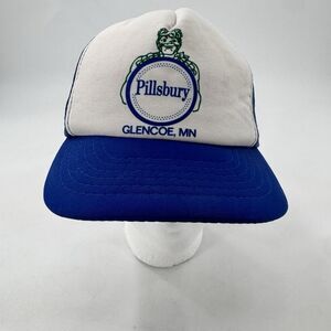 Vintage 70’s 80’s Official Pillsbury Hat Cap Mesh Trucker Rare Fast Shipping
